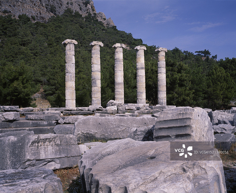 普里埃涅的柱子图片素材