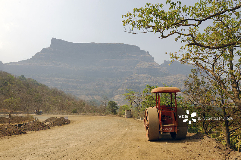 亚洲印度马哈拉施特拉邦的压路机图片素材