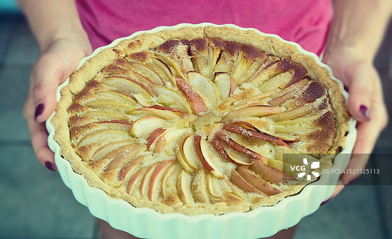 法式苹果馅饼图片素材