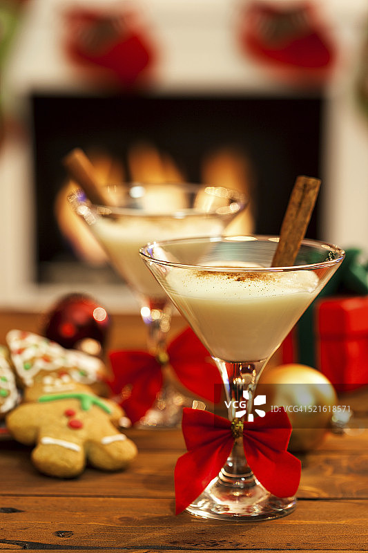 圣诞节的蛋奶酒图片素材