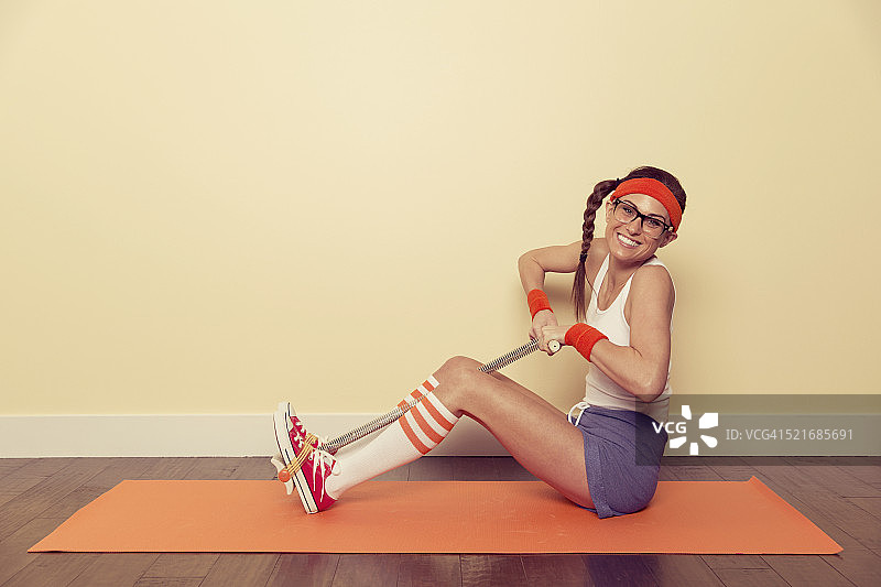 复古健身爱好者图片素材