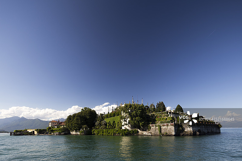 意大利马焦雷湖上著名的贝拉岛图片素材