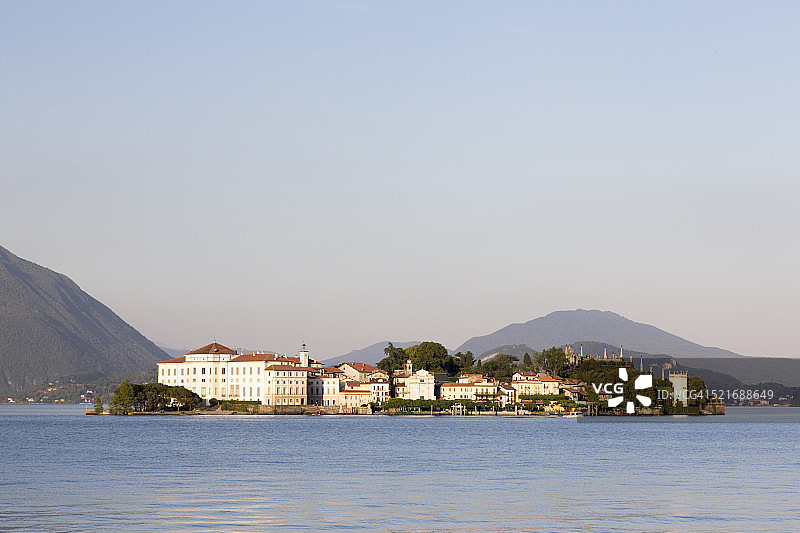 意大利马焦雷湖上著名的贝拉岛图片素材