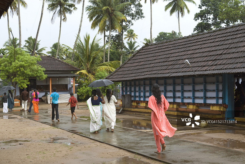 位于印度喀拉拉邦的Maruthorvattom Sree Dhanwanthari神庙，供奉着Dhanwanthari勋爵图片素材