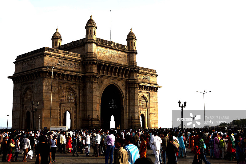 印度孟买科拉巴印度门图片素材