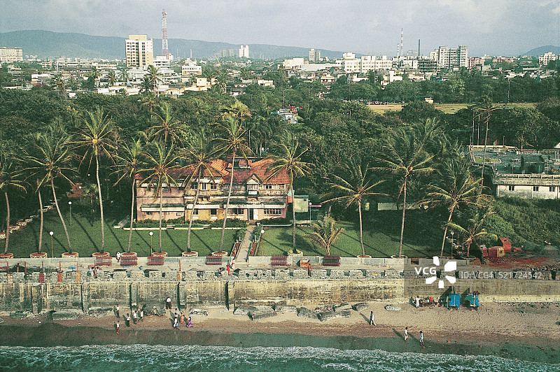 印度马哈拉施特拉邦孟买市长官邸鸟瞰图图片素材