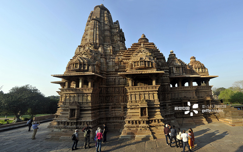 印度克久拉霍的拉克什曼神庙图片素材