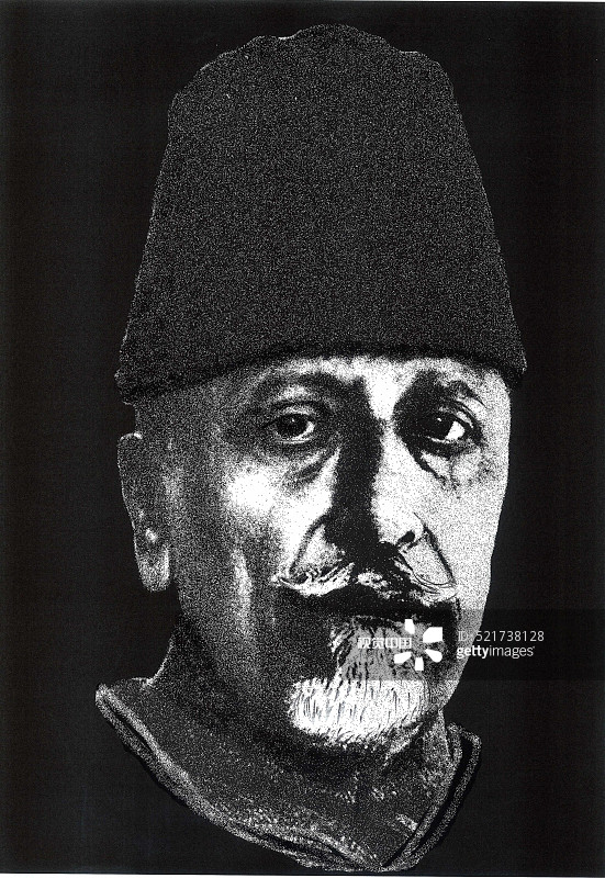 印度自由战士毛拉纳·阿布·卡拉姆·阿扎德绘画，孟买，马哈拉施特拉邦，印度，亚洲图片素材