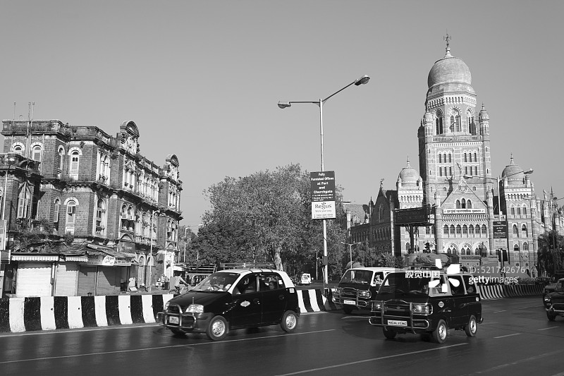 印度马哈拉施特拉邦孟买的布里汉孟买市政公司图片素材