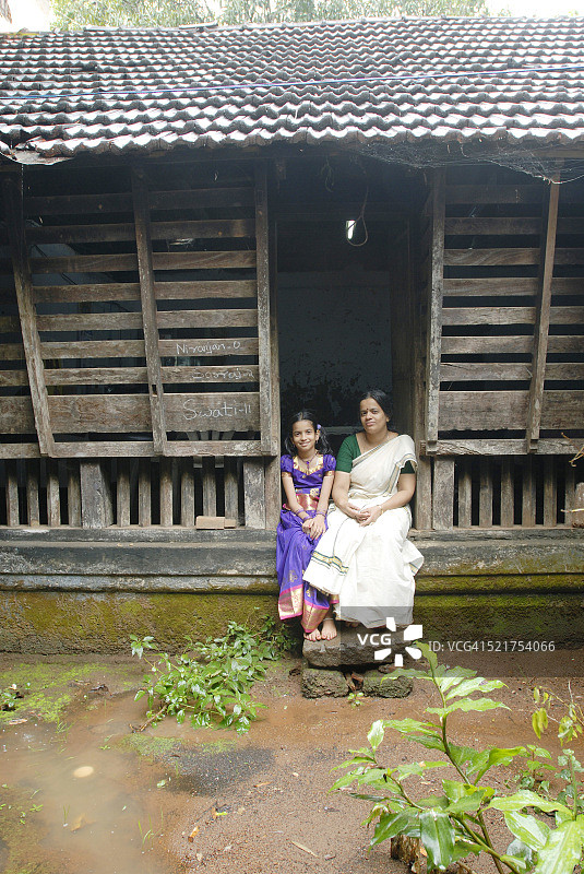 印度喀拉拉邦Namboothiries Keralite Brahmins Perumangatu Mana的175年历史老宅图片素材