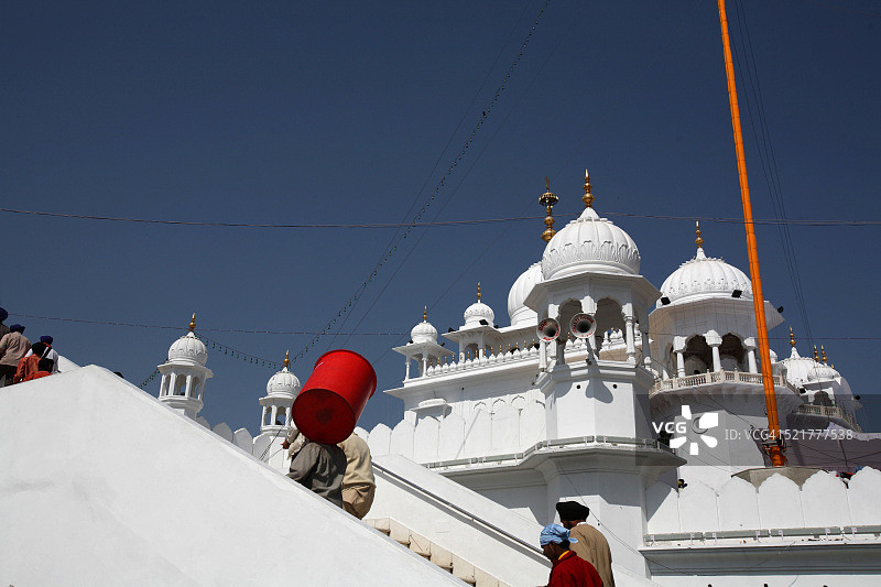印度旁遮普邦鲁普纳加尔县的阿南德布尔·萨希布谒师所图片素材