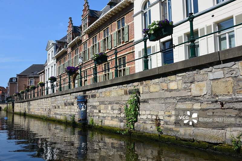 疏导后的利斯河石岸图片素材