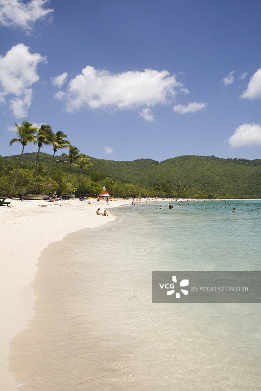 圣托马斯岛梅根斯湾海滩图片素材