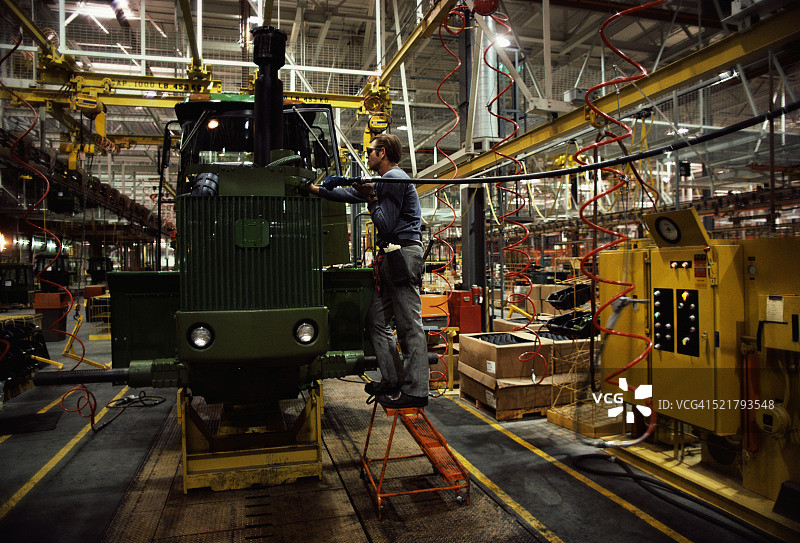 约翰迪尔公司装配线图片素材