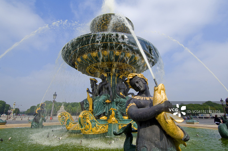协和广场喷泉图片素材