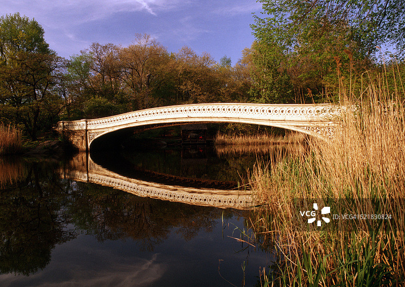 中央公园的弓桥图片素材