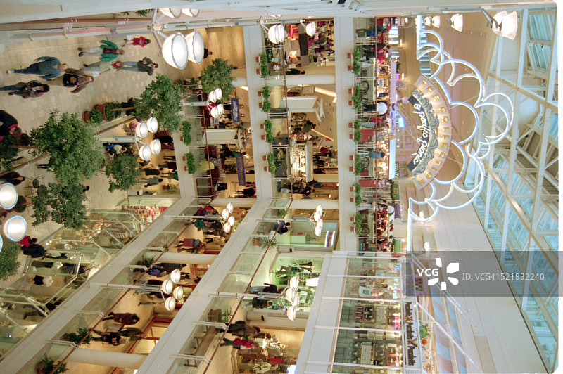 圣诞节期间的西雅图Westlake中心内部景象图片素材