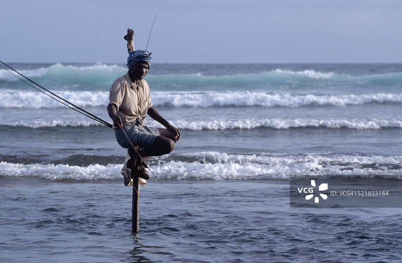 卡巴拉纳的高跷渔夫图片素材