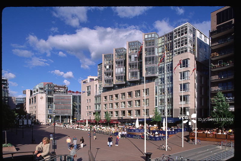 奥斯陆阿克尔码头海滨开发区图片素材