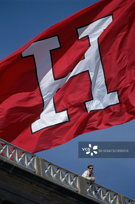 哈佛大学旗帜图片素材