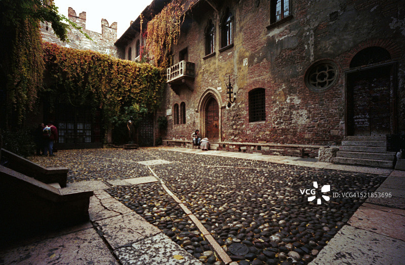 朱丽叶故居与庭院图片素材