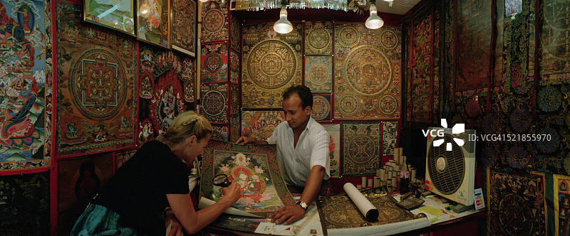 尼瓦尔绘画艺术品商人图片素材