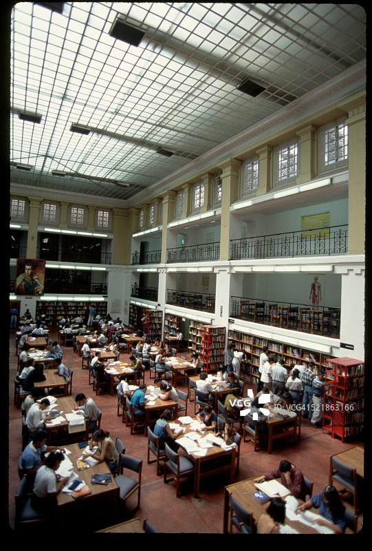 加拉加斯大都会图书馆内部图片素材