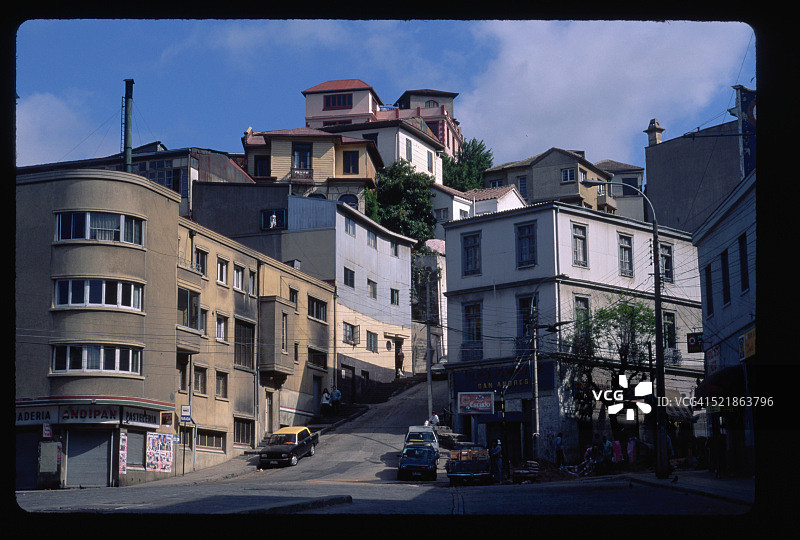 瓦尔帕莱索的房屋和商店图片素材