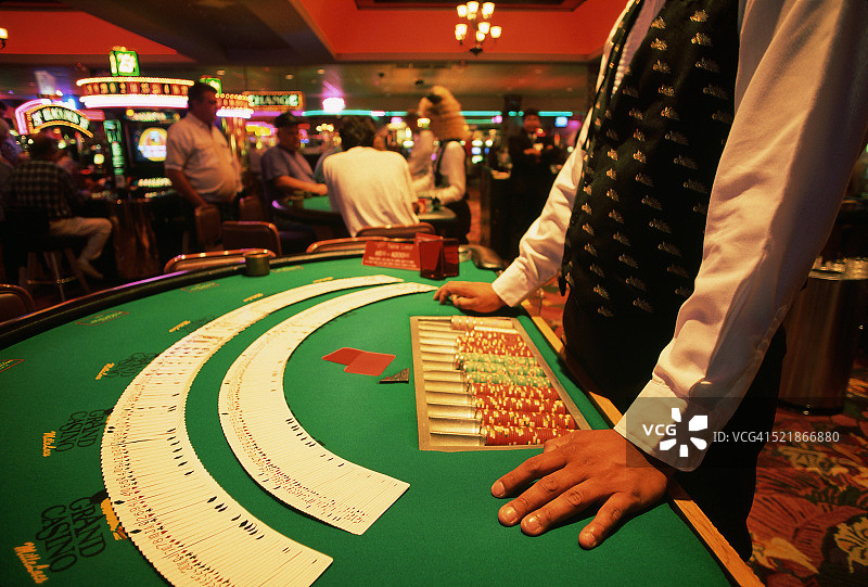 米尔拉克斯印第安保留区大赌场发牌员图片素材