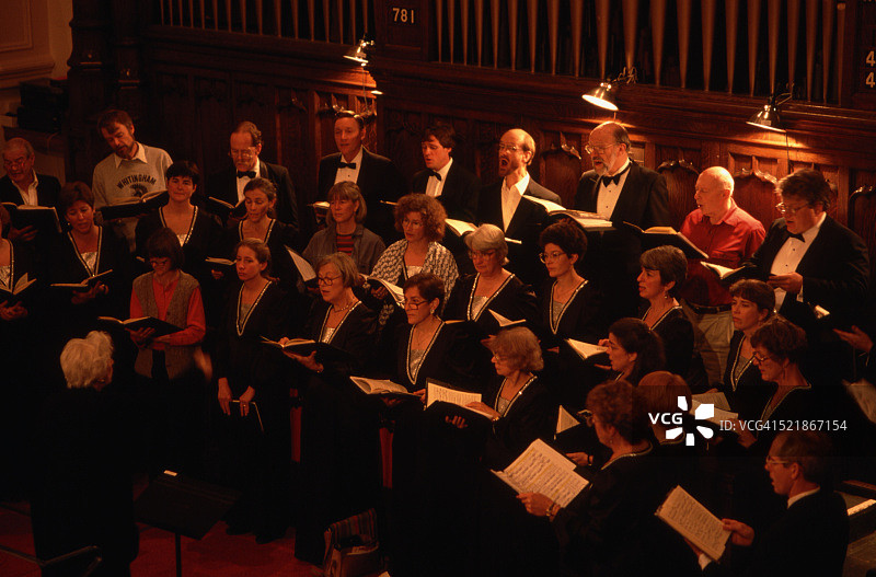 在布拉特尔伯勒演奏巴赫的合唱团图片素材
