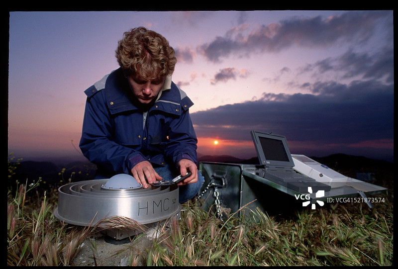 检查激光定位系统图片素材