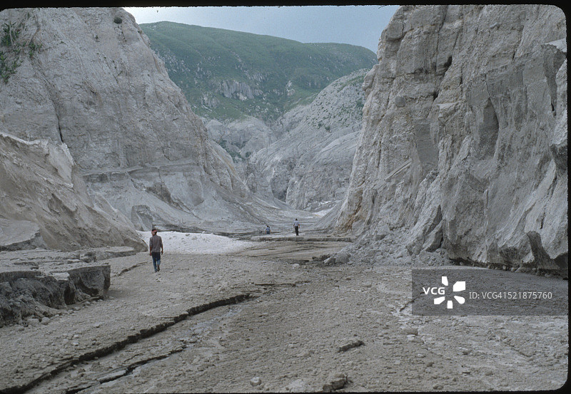 皮纳图博火山的泥石流图片素材