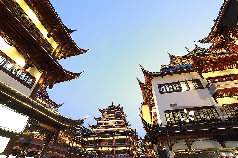 中国古代经典建筑风格图片素材