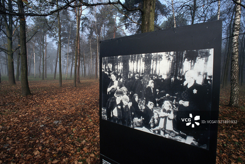 比克瑙集中营的犹太人摄影图片素材