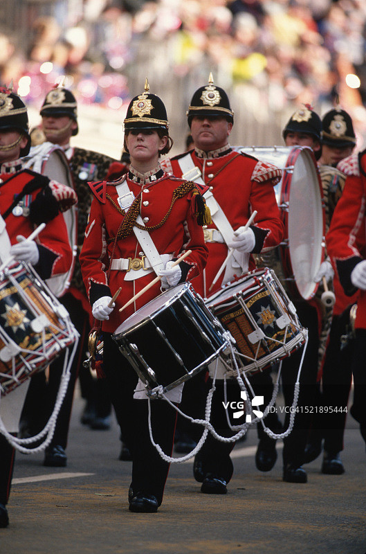 英国皇家安格利亚军团军乐队图片素材