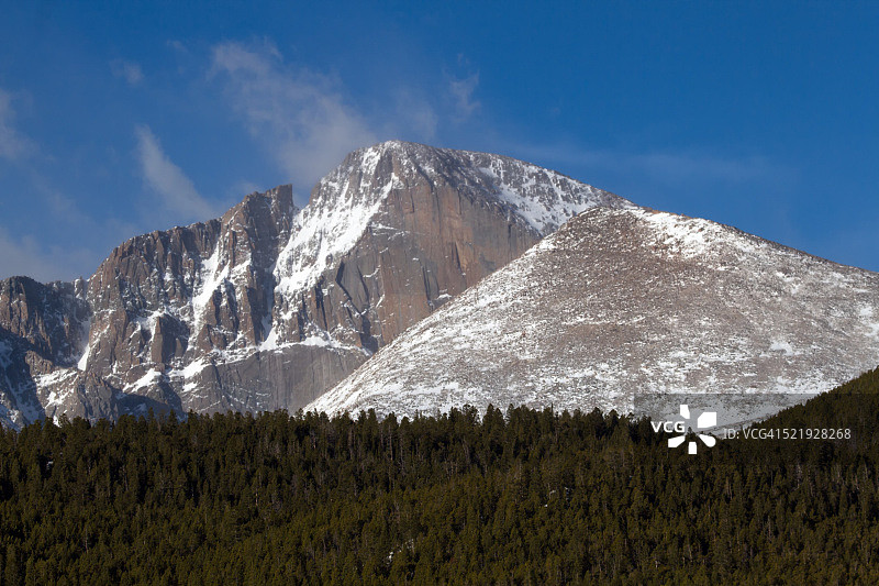 朗茨峰顶的暴风雪图片素材