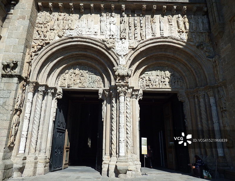 圣地亚哥大教堂入口图片素材