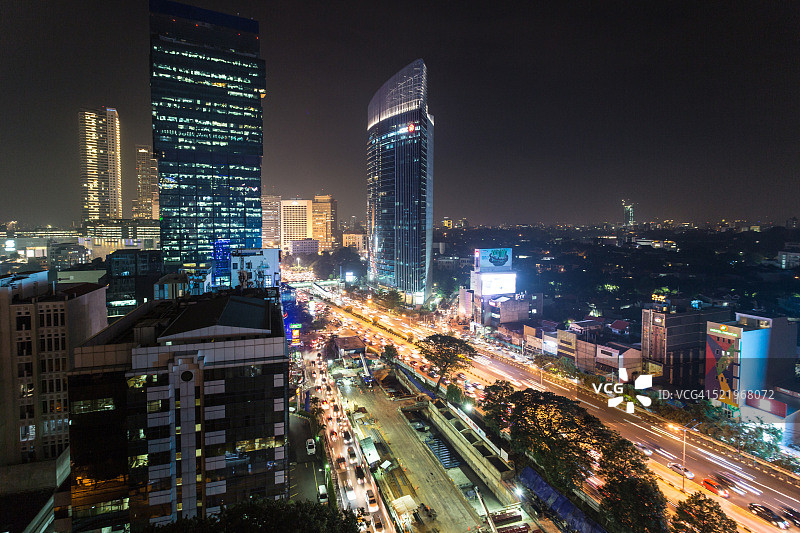 雅加达之夜图片素材