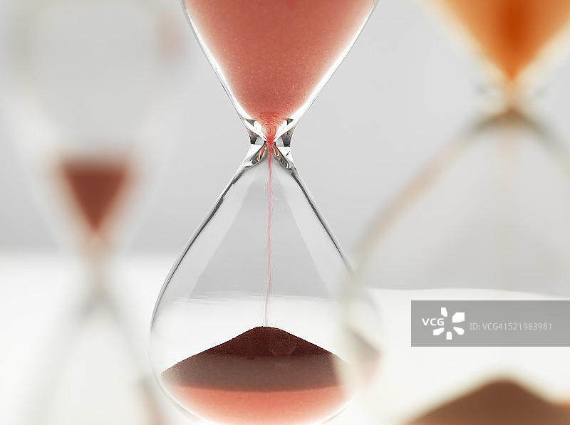 使用中的各种沙漏计时器图片素材