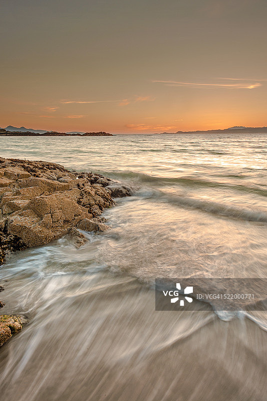 外赫布里底群岛的日落图片素材