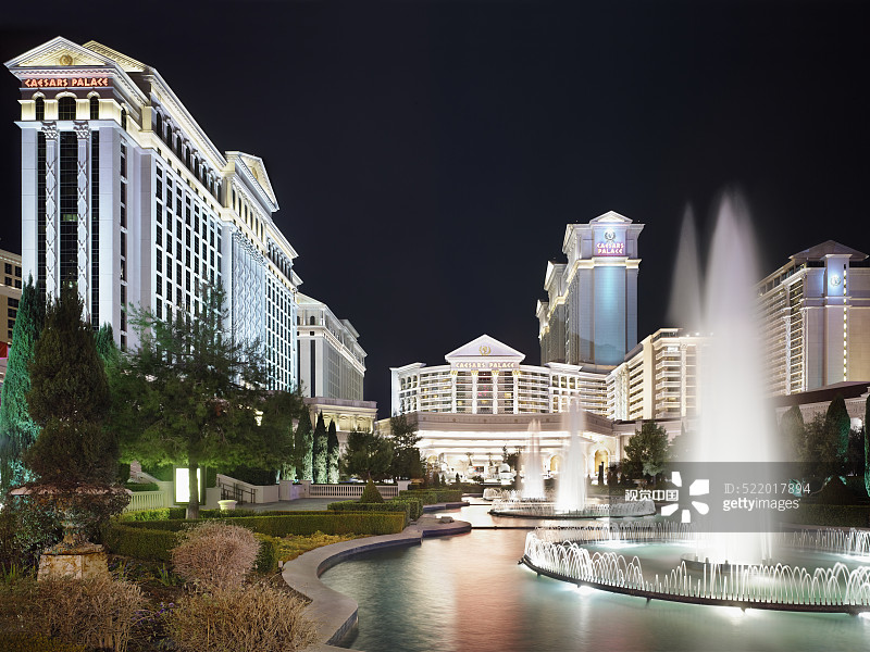 拉斯维加斯凯撒宫酒店及赌场图片素材