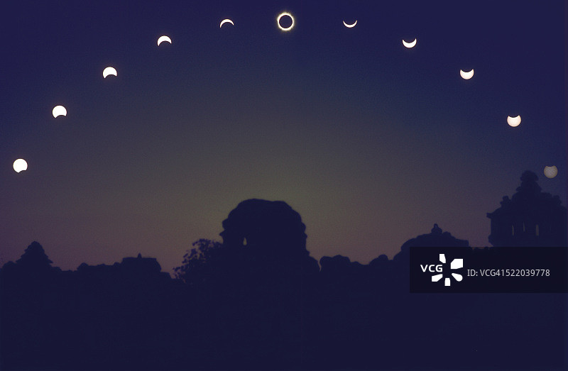 序列中的日食图片素材