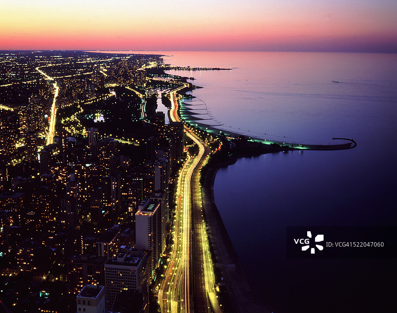 北湖岸大道，伊利诺伊州芝加哥市图片素材