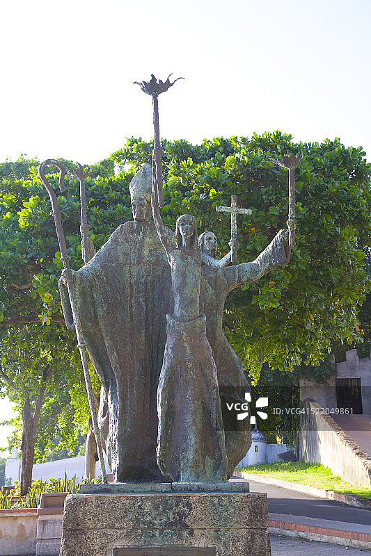 圣胡安的青铜地标雕塑图片素材