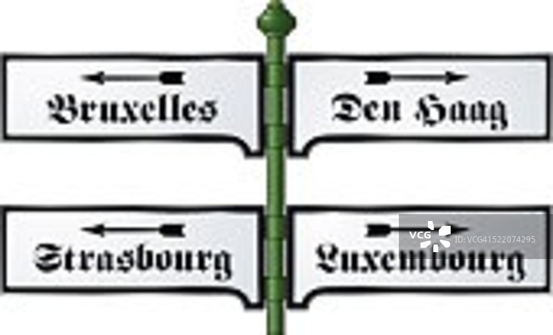 火车站的欧洲城市怀旧金属标志图片素材