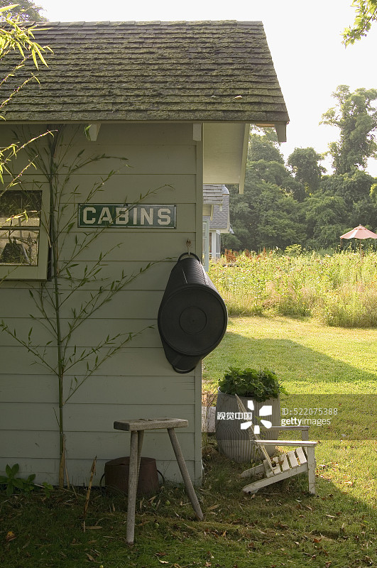 花园小屋侧面图图片素材