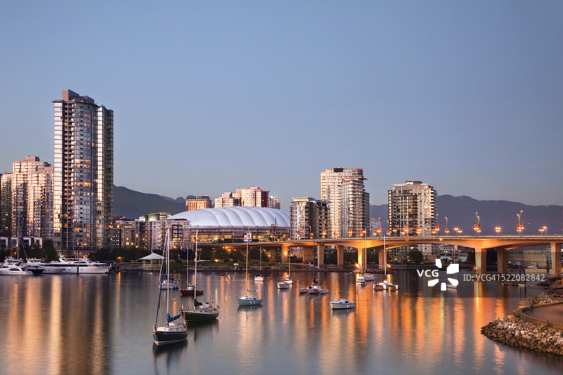 温哥华天际线图片素材