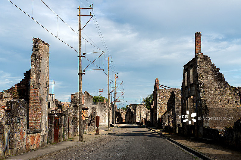 奥拉杜尔村遗址图片素材