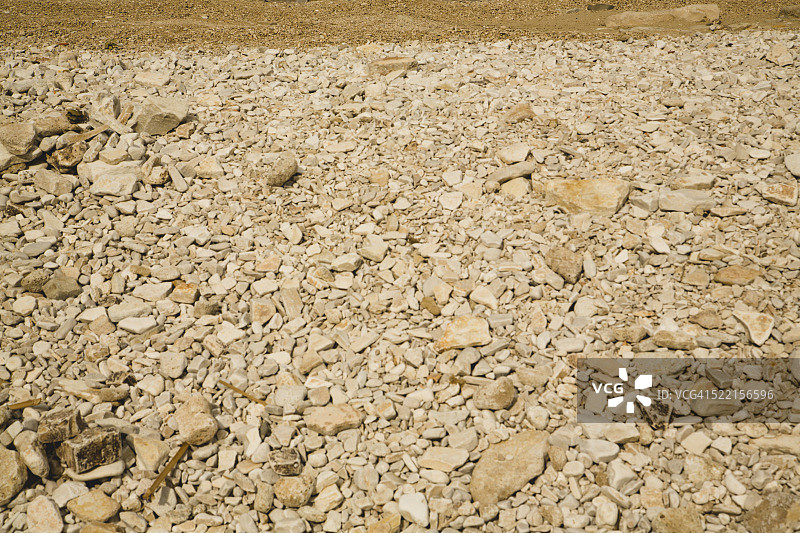 克罗地亚的海滩石头图片素材