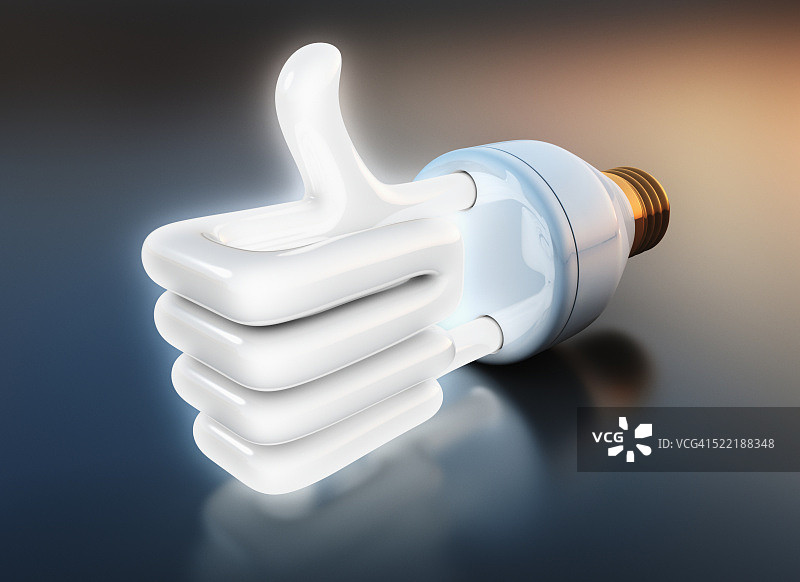 节能紧凑型荧光灯泡图片素材